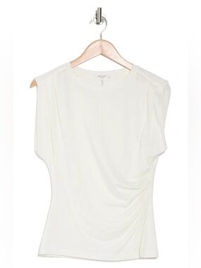 Rag & Bone Jersey Pleat Tank Ivory Large New with Tags